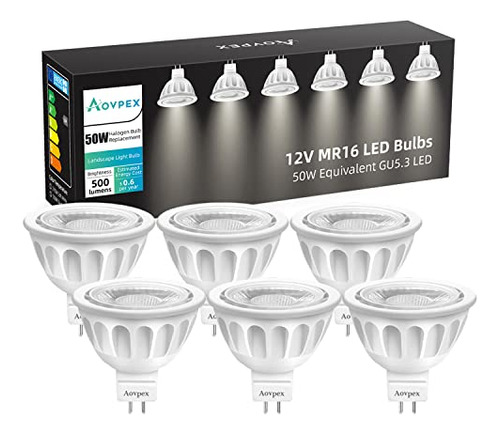 Foco Led Mr16, 5 W, 2700 K, Paquete De 6