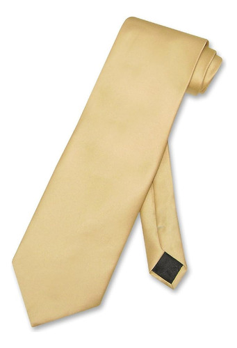 Corbata Vesuvio Napoli Color Oro Solido Corbata Para Hombre