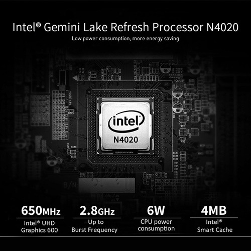 Mini Pc Beelink T5, Intel N4020, 4 Gb, Lpddr4, 64 Gb, 1000 M