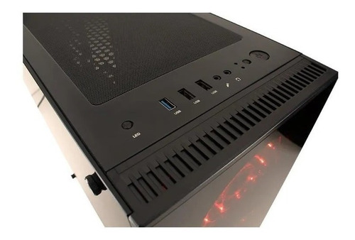 Imagen 3 de 7 de Gabinete Pc Gamer Noga 8608 Luces Led 3 Cooler + Fuente 600w
