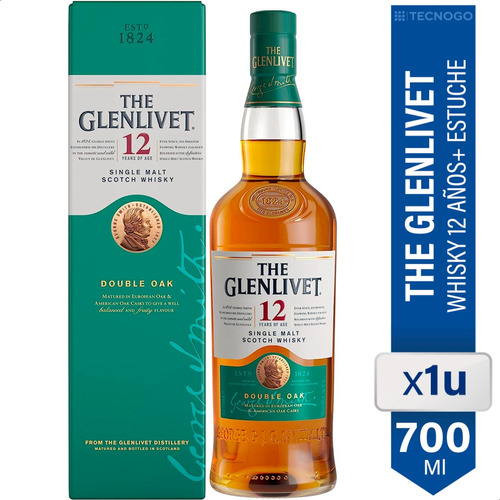 Whisky Glenlivet 12 Años Single Malt Botella 700ml 01almacen