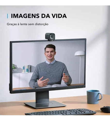 Câmera Web Anker Powerconf C200 2k 30fps