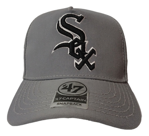 Gorra Béisbolera Curvada  Chicago White Sox  Gris!