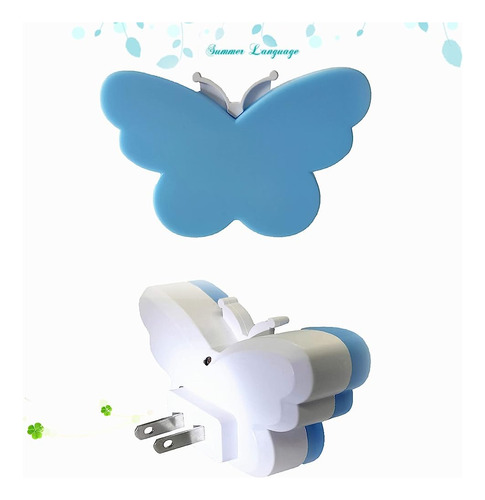 Sycyulan Linda Mariposa Led Plug-in Luz Nocturna Para Niños,