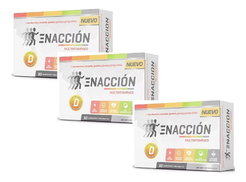 Enaccion Multivitaminico (30 Tabs) Promo X 3 Unidades!!