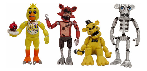 Five Nights At Freddys 4 Figuras Set En Caja Juguete Foxy