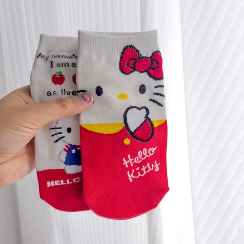 Set Calcetas Dibujos Animados Disney Y Hello Kitty Sanrio