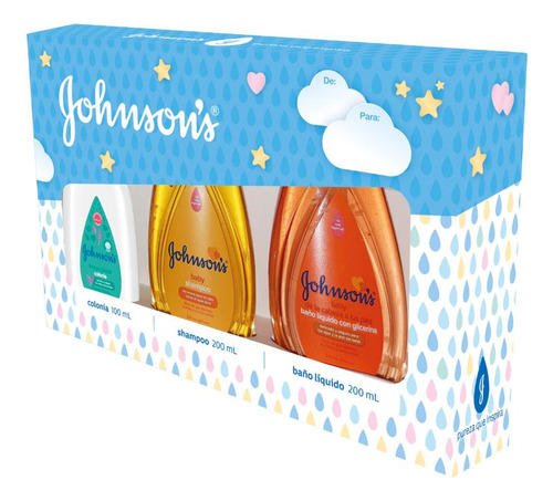 Pack Johnsons Baby Colonia + Shampoo + Baño Líquido