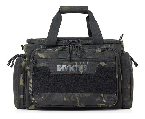 Mala Invictus Arsenal 24 Litros Tática Militar Range Bag Cor Warskin black