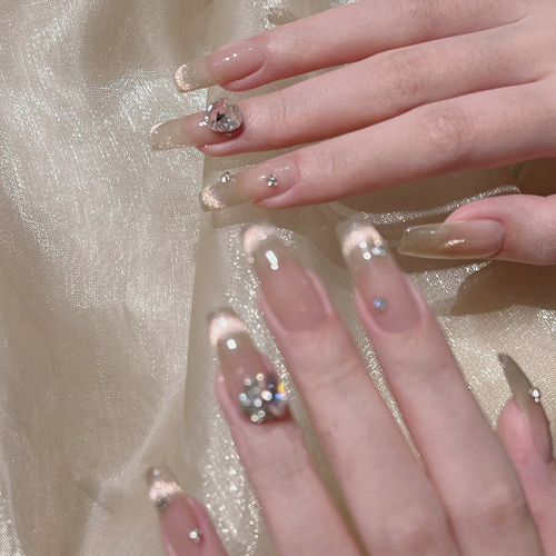 Uñas Postizas Pegamento De Uñas Postizas Decoradas Color Z199