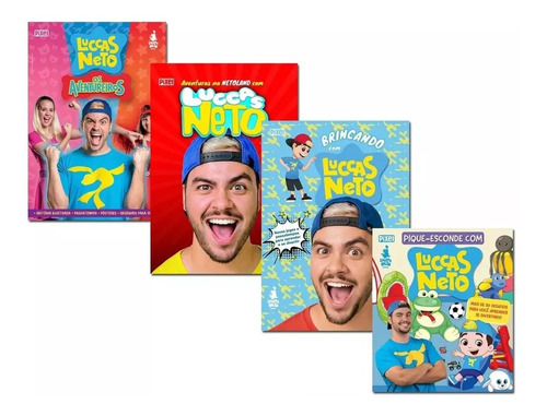Imagem 1 de 5 de Promoção Coleção 4 Livros Luccas Neto - Brincando / Aventure