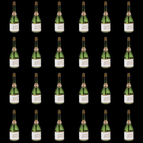 24 Unids Mini Botellas De Burbujas De Champagne Cumpleaños