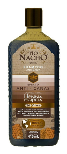  Tío Nacho Anti-canas, Shampoo Anti-caída Con Henna 415ml