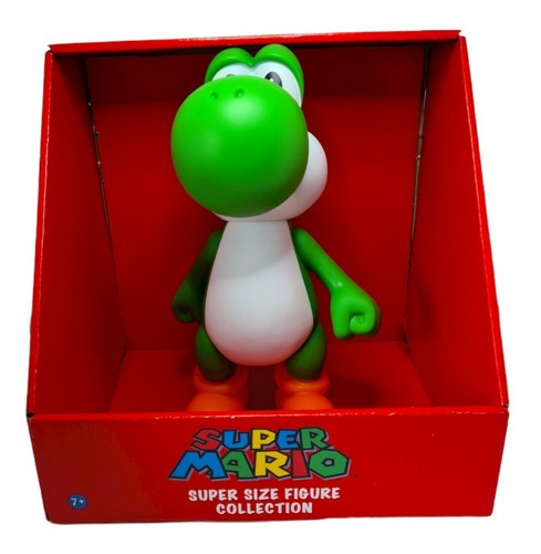 Imagen 2 de 6 de Figura Yoshi Super Mario Bros Gigante 24 Cm