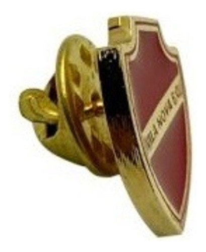 Boton/pin/broche Escudo Do Vila Nova Em Metal - Cor Vermelho