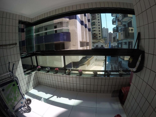 Imagem 5 de 25 de Apartamento Mobiliado Prédio Frente Ao Mar, 3 Dormitorios -guilhermina Na Praia Grande. - Ap2633