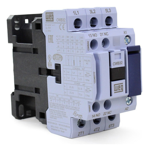 Contactor Weg 32a Cwb32-11-30c02 24 V AC Weg