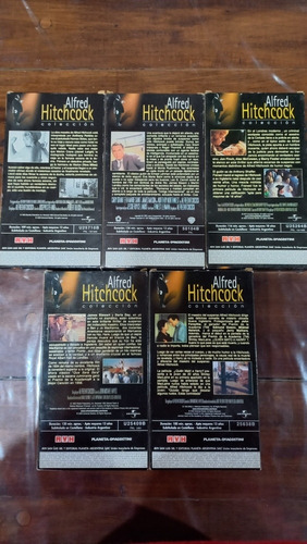 5 Películas De Alfred Hitchcock. (cassette) + 7 Fascículos (Usado)