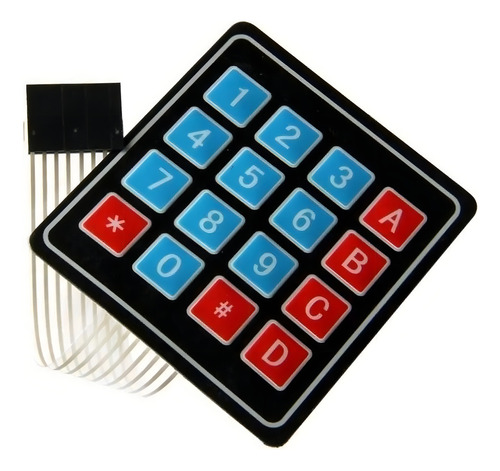 Matrial Alfanumeric Keyboard 4x4 - Arduino