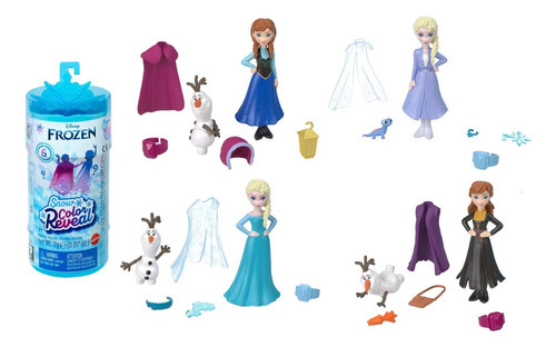 Disney Frozen - Snow Color Reveal - 6 Sorpresas - Mattel