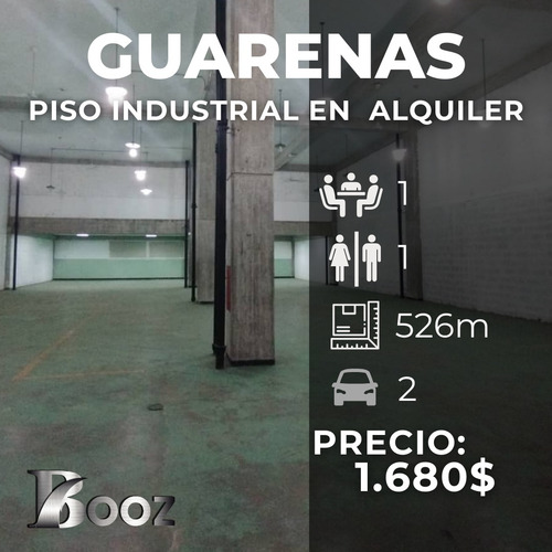 Alquiler De Piso Industrial, Guarenas 526mt2