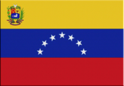 Parche Termoadhesivo Bandera Venezuela 7 Estrellas