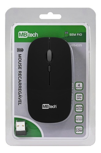 Mouse sem fio recarregável MBtech  4325