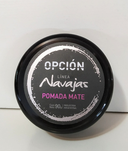 Pomada Mate Cera De Peinar Pelo Cabello Opcion Navajas 90g