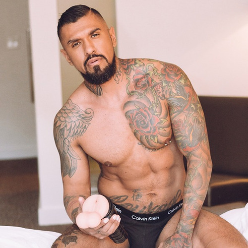 Masturbador de ânus Fleshlight Fleshsack com testículos