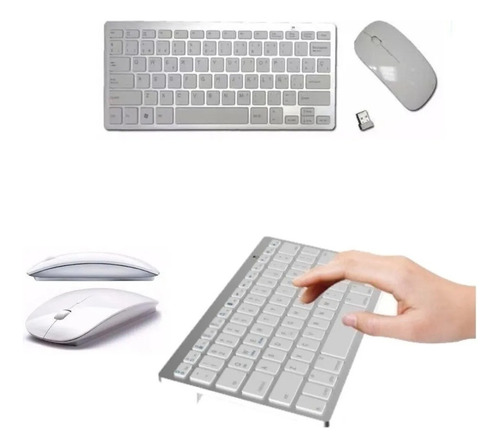 Combo Mouse Teclado Inalambrico Computadora Notebook Netbook