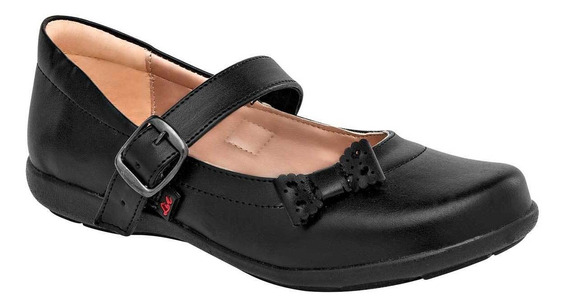 Zapato Escolar 57 Color Negro Niña Tx1 Envío gratis