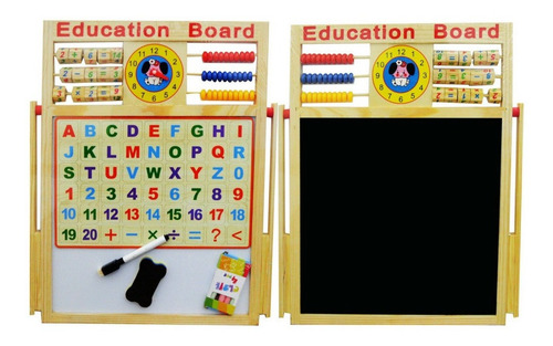Imagen 4 de 5 de Pizarra Magnetica 2 En 1 Juego Didactico Para Niños