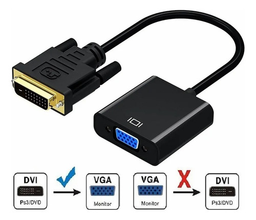Imagen 5 de 6 de Convertidor Activo Dvi-d 24+1 A Vga Conecta Pantallas Vga