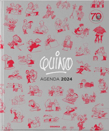 Libro Quino 2024 Agenda Encuadernada Gris