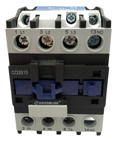 Contator Decorlux D1fu03/23 Co2510f1 25a Trifásico 110v