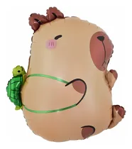 Comprar Globo Carpincho Capibara Tortuga Metalizado 60cm Decoración Marrón Carpincho Capibara