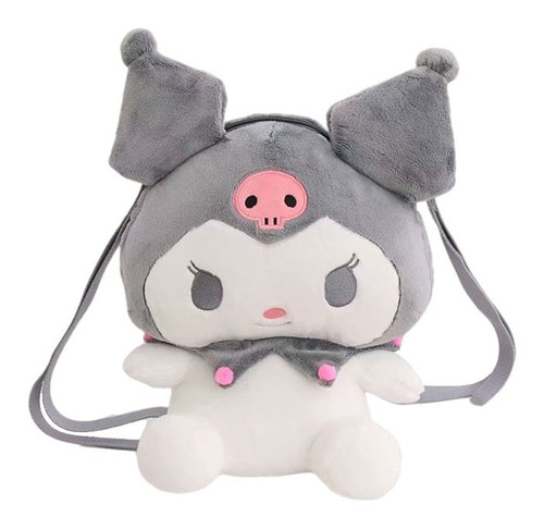 Bolsa Kuromi Mochila De Felpa Kawaii Melodía Personaje Sanri