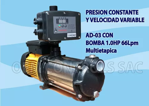 Presión Constante Velocidad Variable Kit Con Bomba 1 Hp USR - OEM Controls  S.A.C