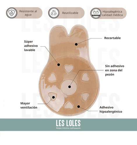 Imagen 5 de 9 de Corpiño Conejito P/ Vestido Talles S A Xxl + 10 Pezoneras