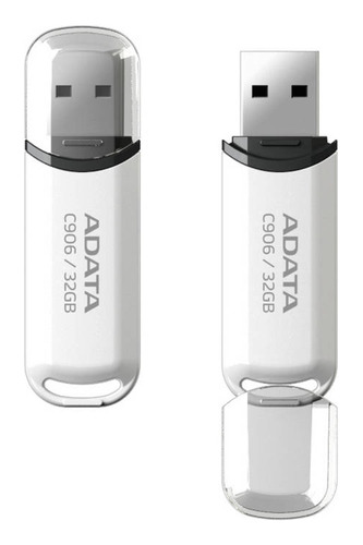 Memoria Usb Adata Classic Ac906-32g-rwh 32gb 2.0 Blanco