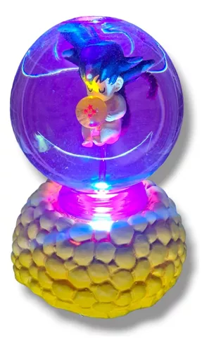 Mini Lampara Dragon Ball - Esfera De Dragon 4 Estrellas + Base - LAWGAMERS