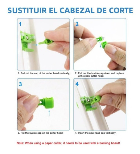 Imagen 6 de 9 de Cortador De Circulos Para Papel Y Carton Delgado Cuchillo