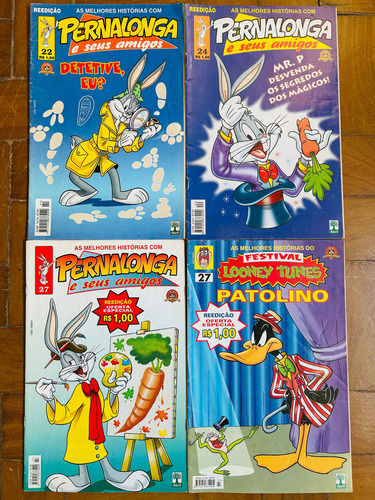 Gibi Pernalonga/ Looney Tunes - Lote Com 4 Revistas (Usado)