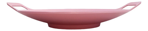 Comal Redondo Coreano De 34 Cm  Color Rosa