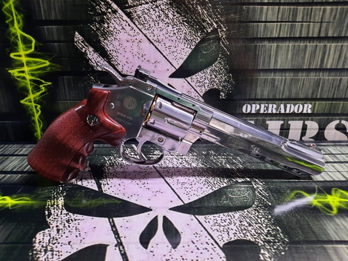Imagem 6 de 8 de Airgun Revólver 357 Rossi W702s 6 Pol Co2 4.5mm Novos!!