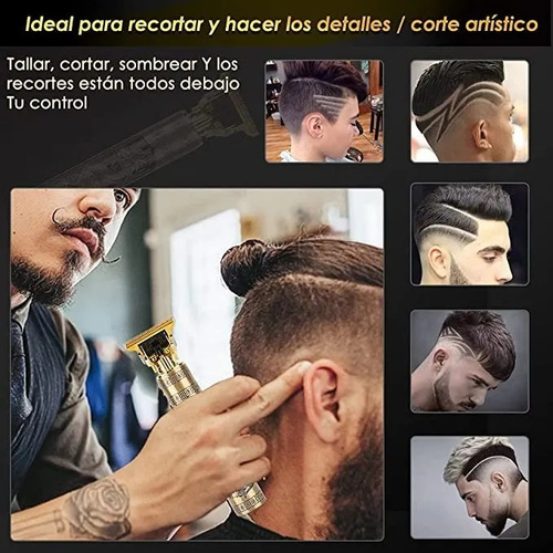 Kit De Máquina Cortadora De Cabello Profesional Inalámbrica