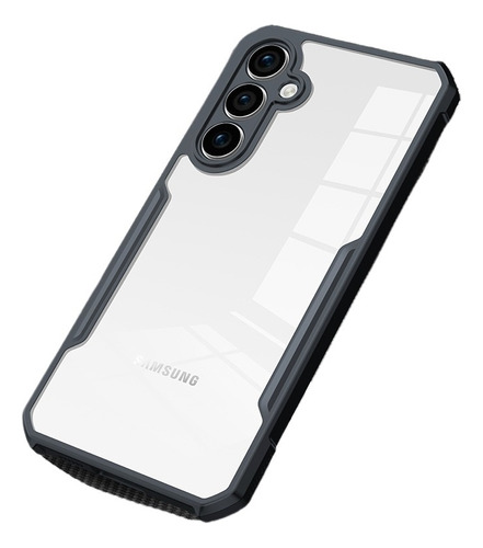 Funda De Teléfono De Látex Negro Transparente For Samsung