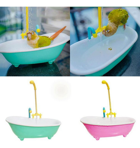 Juguete De Baño Automático Parrot Bathtub Para Loros De Plás