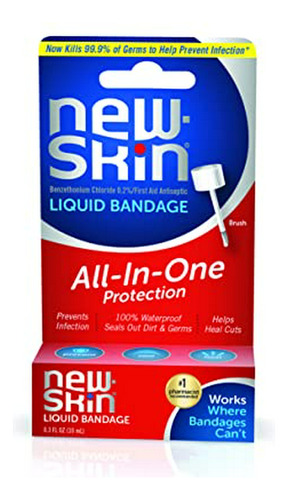 New-skin Liquid Bandage 0.3 Fl Oz, Vendaje Líquido Para Cort