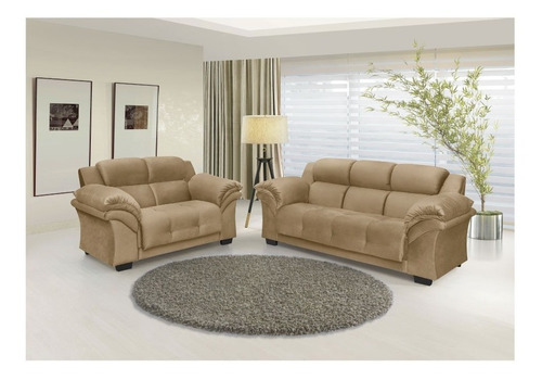 Sillon 2 Cuerpos Sofa Living Beige Oxford - Muebles Express